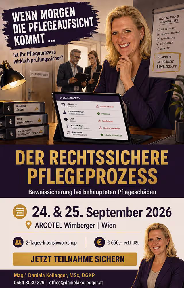 Ausbildung: Der rechtssichere Pflegeprozess